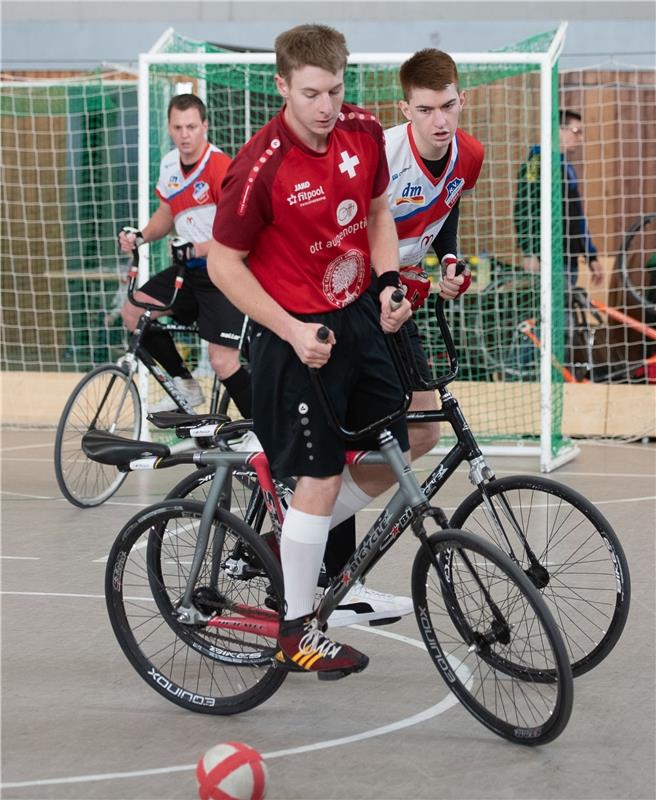 Radball Gärtringen 1 Markus Schäfer und Patrick Bühler gegen Mosnang 1 / 2020 Fo...