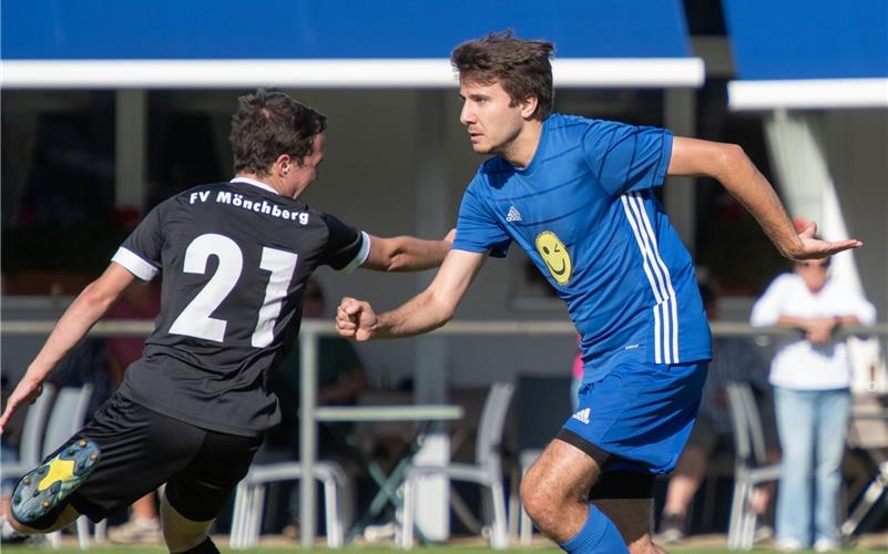 Robin Kaiser (rechts) war zuletzt in der Partie gegen Kayh der Matchwinner für den TSV Hildrizhausen. GB-Foto: Vecsey