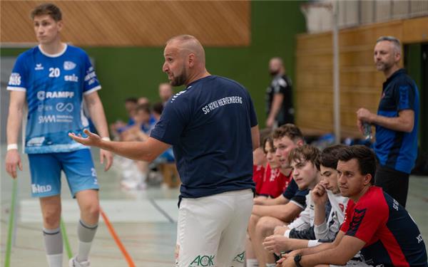 SG-Trainer Marco Melo konnte in Wolfschlugen nur mit den ersten 22 Minuten mit der Vorstellung seines Teams zufrieden sein.GB-Foto (Archiv): Eibner/Andreas Ulmer