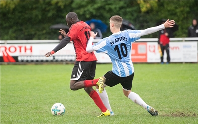 Samsudine Jarju Gültstein Tom Egeler Affstätt  Fußball 8 / 2020 Affstätt gegen Gültstein Foto: Schmidt
