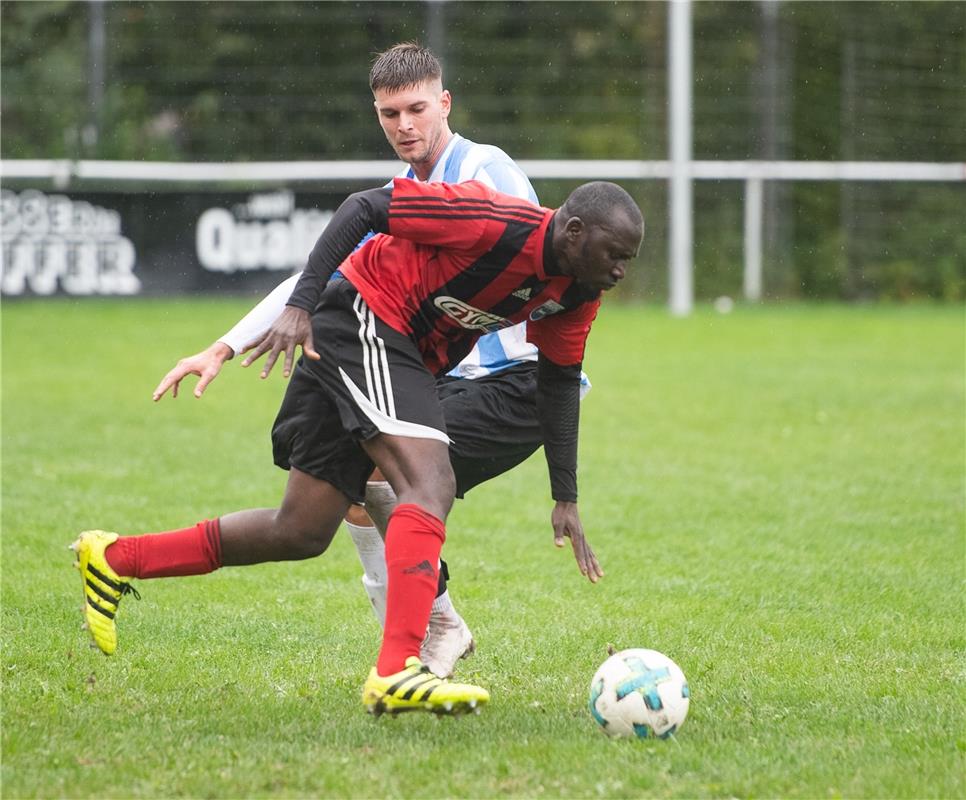 Samsudine Jarju ( Gültstein ) Yannick Egeler Affstätt   Fußball 8 / 2020 Affstät...