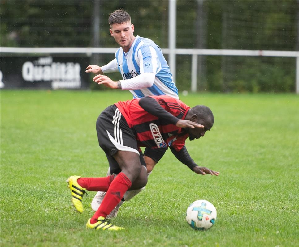 Samsudine Jarju ( Gültstein ) Yannick Egeler Affstätt   Fußball 8 / 2020 Affstät...