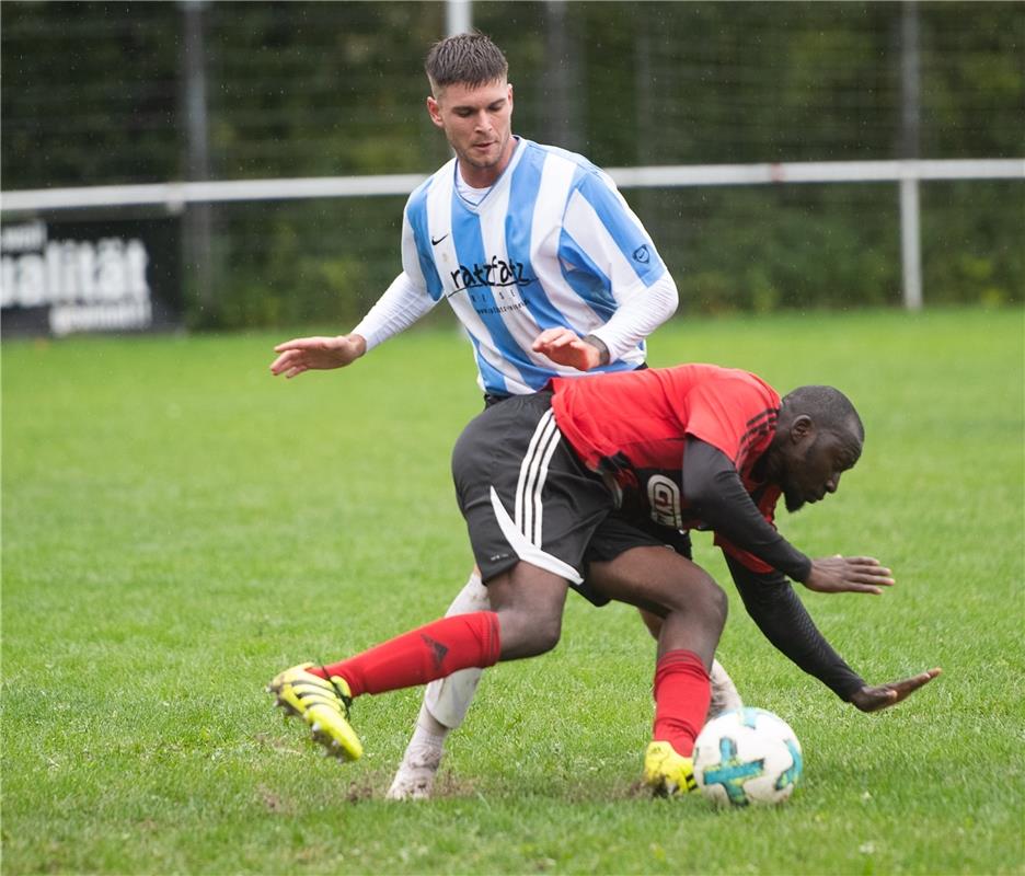 Samsudine Jarju ( Gültstein ) Yannick Egeler Affstätt   Fußball 8 / 2020 Affstät...