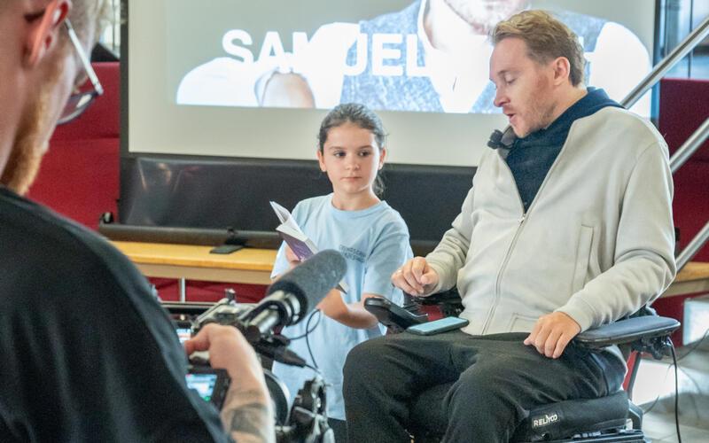 Samuel Koch ist der Stargast beim „Heldentag“. GB-Foto: Vecsey