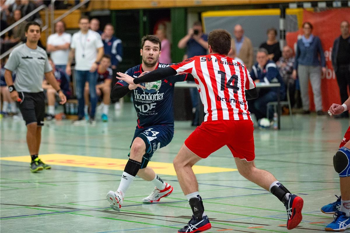 Sandro Muench (SG H2Ku Herrenberg #34) / SG H2Ku Herrenberg - SV Fellbach, Handb...