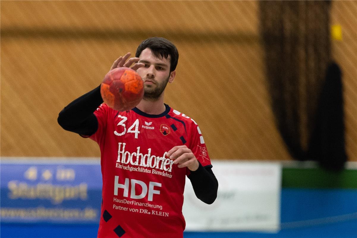 Sandro Muench (SG H2Ku Herrenberg #34),  SG H2Ku Herrenberg vs. TSV 1866 Weinsbe...