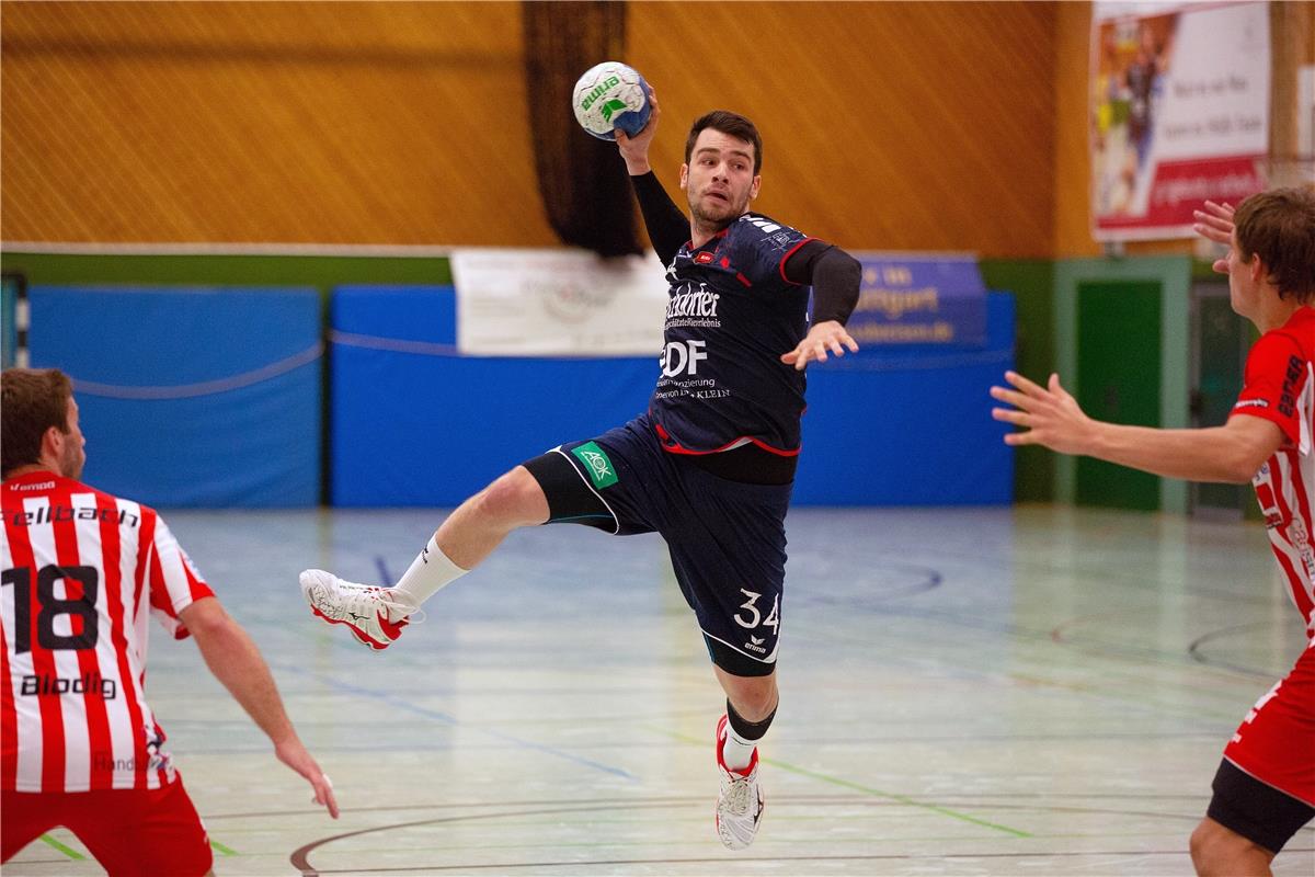 Sandro Muench SG H2Ku Herrenberg - SV Fellbach, Handball, Oberliga BW, Saison 20...