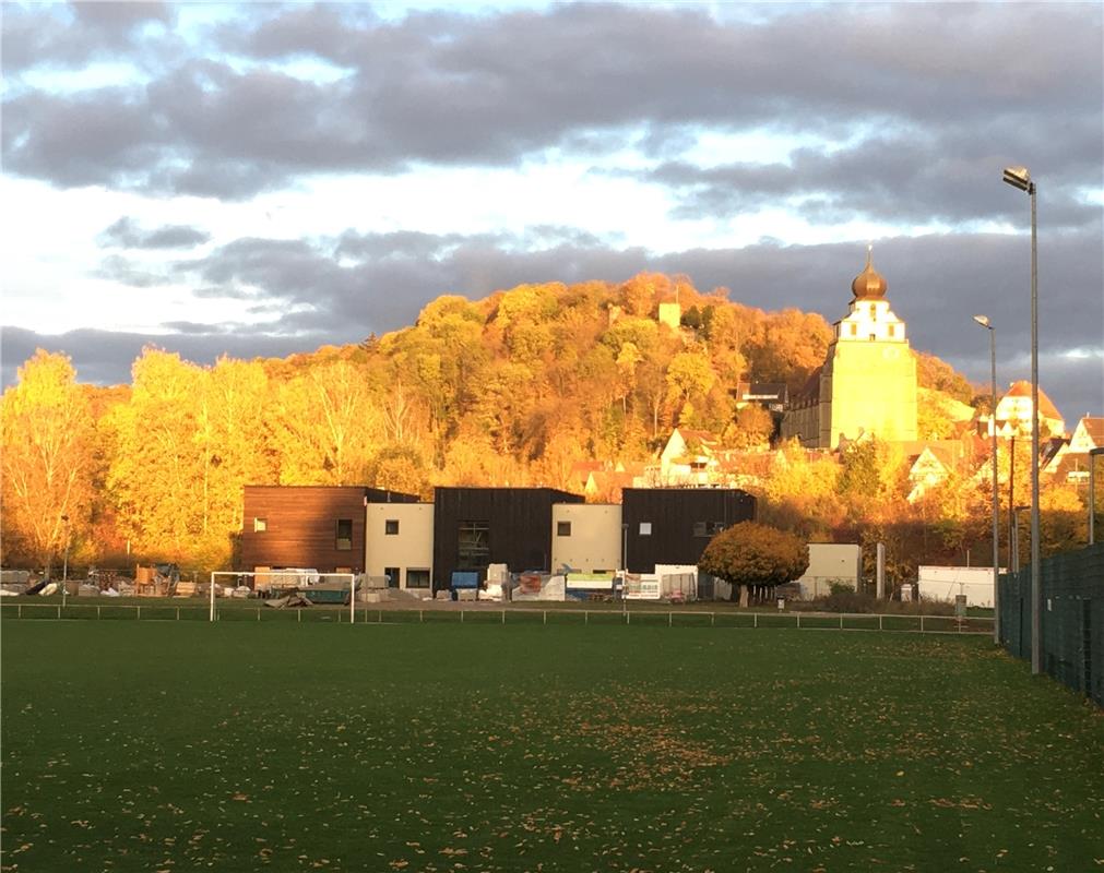 Schlossbergglühen in Herrenberg. Von Dieter Schäfer aus Herrenberg.