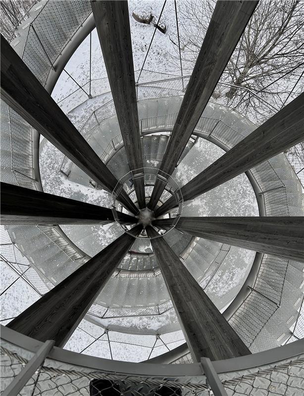 Schönbuchturm, Innenansicht.  Von Eckbert Kaiser aus Hailfingen.