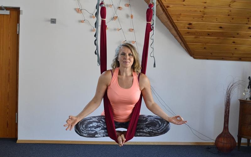 Schon in der Familienphase, in der sie sechs Kinder großgezogen hat, absolvierte Sibylle Köster zusätzlich eine Ausbildung zur Yogalehrerin. GB-Foto: Thalita Roth