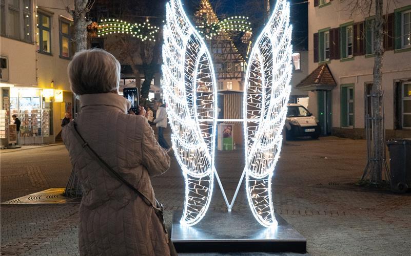 Schon vergangenes Jahr breitete der Engel seine Flügel aus. GB-Foto: Vecsey