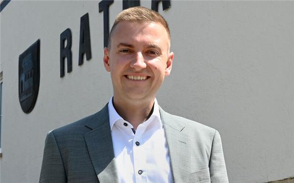 Schultes Jan-Benedikt Thoma steckt mitten in der Einarbeitungszeit. GB-Foto: Holom