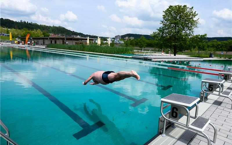 Schwimmen verboten: Im Naturbad HerrenbergGB-Foto: Schmidt