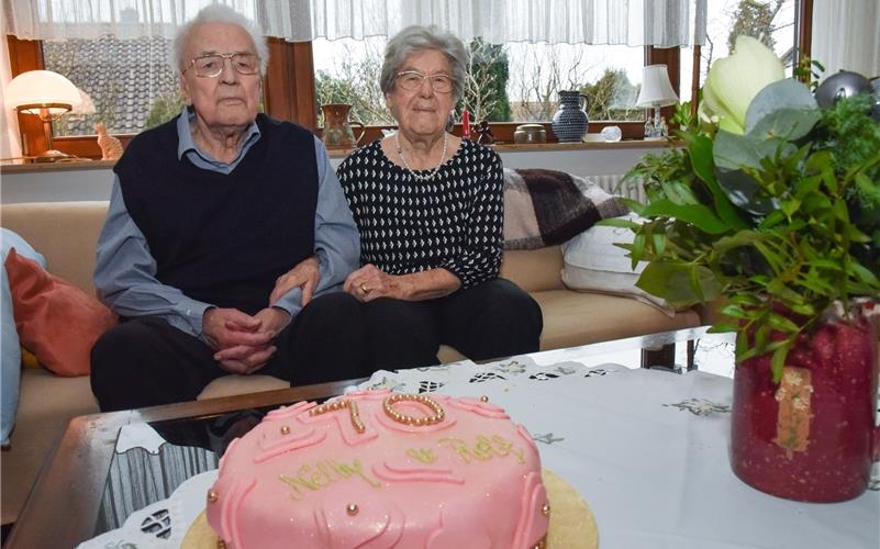 Seit 70 Jahren verheiratet: Rolf und Nelly Blumenstetter. GB-Foto: Vecsey