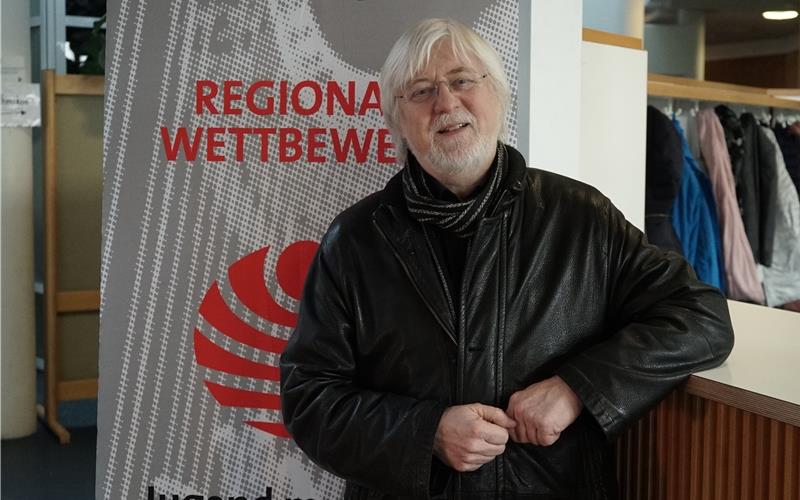 Siegfried H. Pöllmann hat 30 Jahre lang den Regionalwettbewerb von „Jugend musiziert“ organisiert. GB-Foto: Heiden