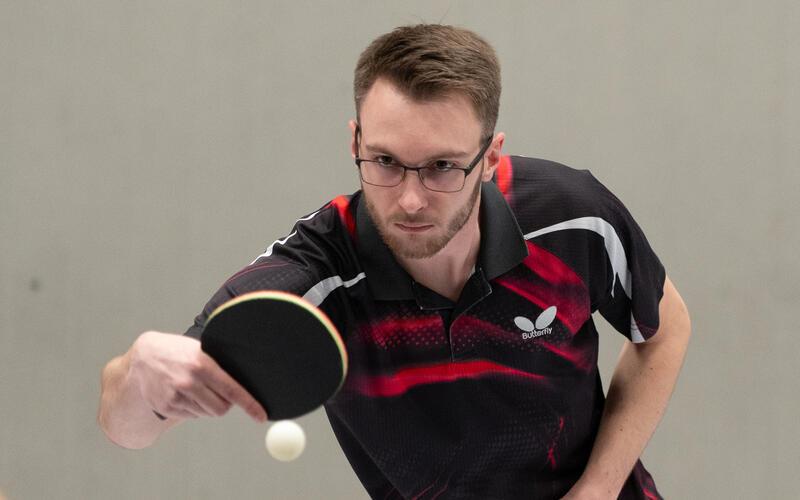 Silas Fröhlich: Sein Fünf-Satz-Erfolg war der Dosenöffner. GB-Foto: Vecsey