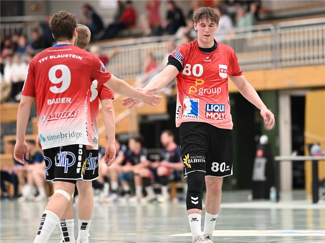 Simon Bauer (TSV Blaustein, #09)  SG H2Ku Herrenberg - TSV Blaustein, Handball, ...