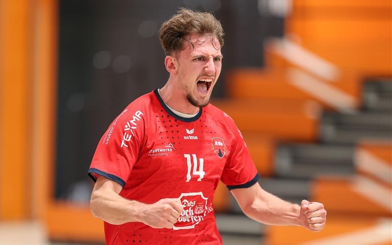 So sieht Entschlossenheit aus: Oliver Sudar beim Torjubel. GB-Foto: Eibner/Prihoda