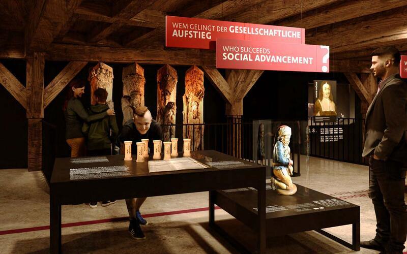 So wird die Dauerausstellung aussehen.GB-Visualisierung: Büro Brückner