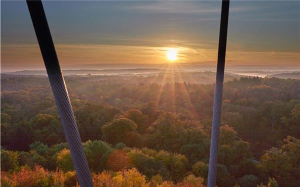 Sonnenaufgang am Schönbuchturm (aufgenommen von Anne Biedermann aus Herrenberg)