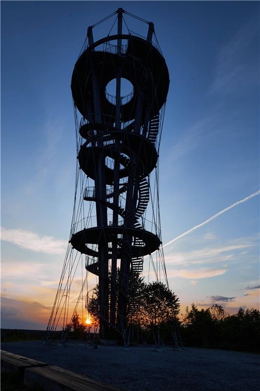 Sonnenaufgang am Schönbuchturm. Von Anne Biedermann aus Herrenberg.