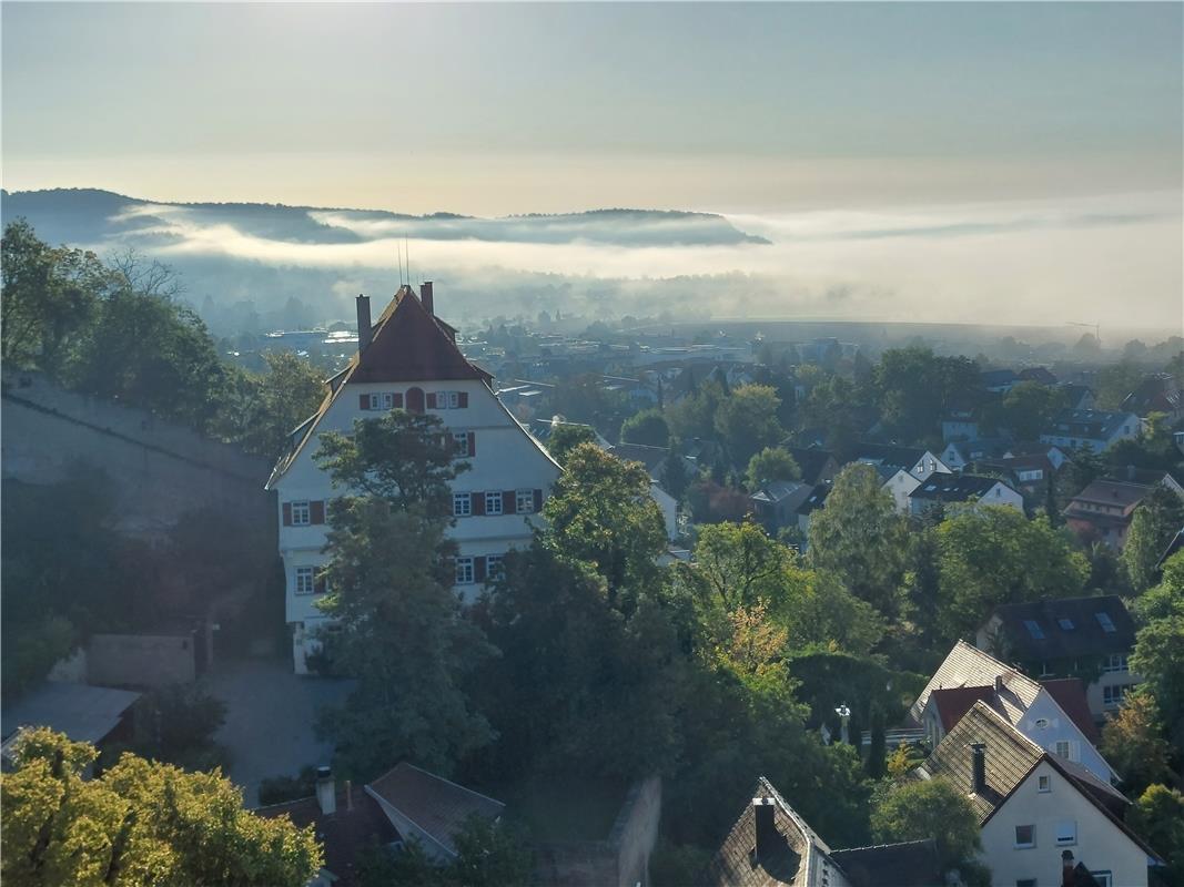 Sonntagmorgen von der Stiftskirche. Von Jürgen Schilling aus Herrenberg.