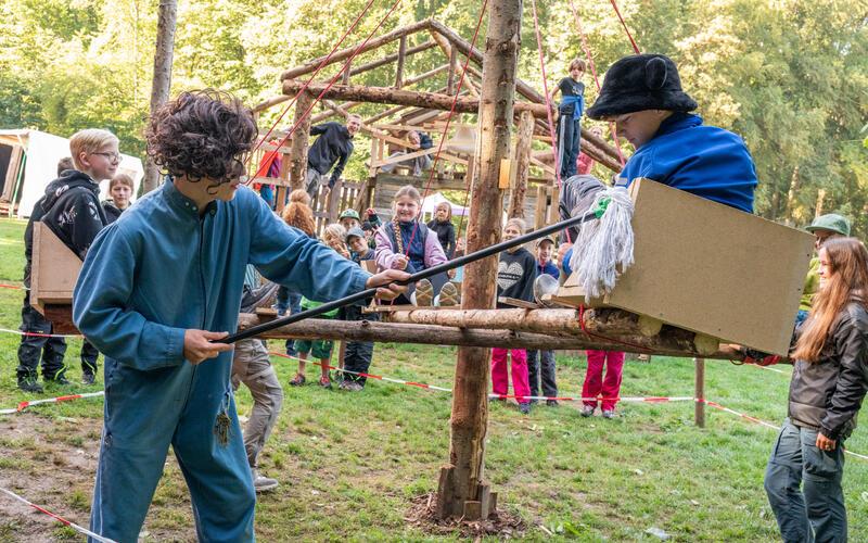 Spiel, Spaß und Abwechslung bot auch dieses Jahr wieder die CVJM-Wiese mit dem dortigen Ferienprogramm. GB-Foto: Vecsey