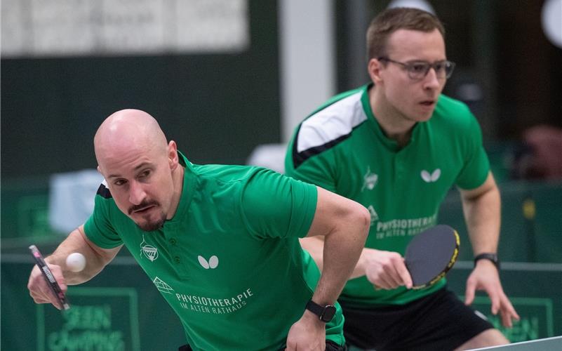 Spielen im nächsten Jahr nicht mehr gemeinsam Doppel: Andrew Schönhaar (links) und Max Hering. GB-Foto (Archiv): Vecsey