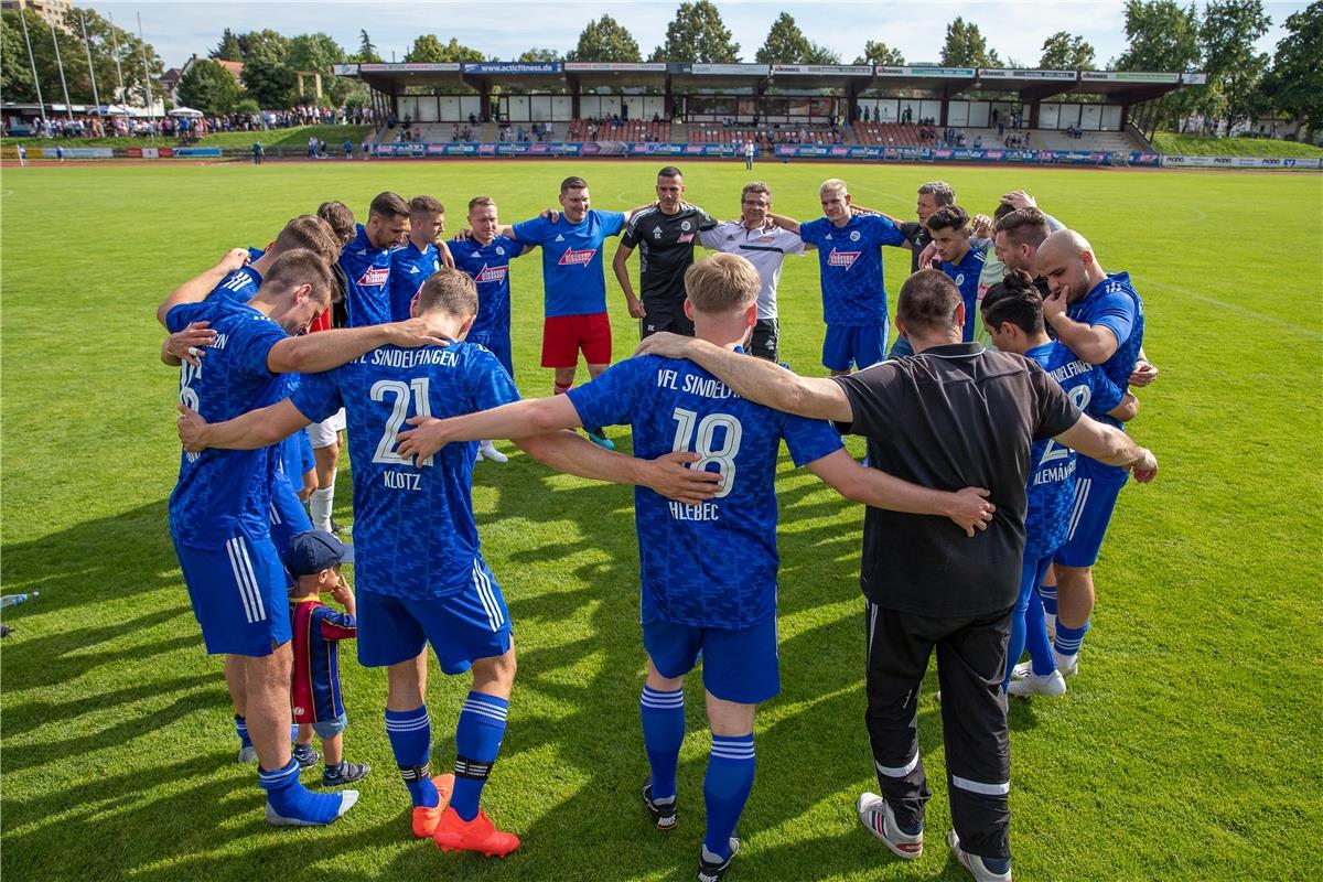 Spielende, VfL Sindelfingen - SV Stuttgarter Kickers, Fussball, Herren, DB Regio...