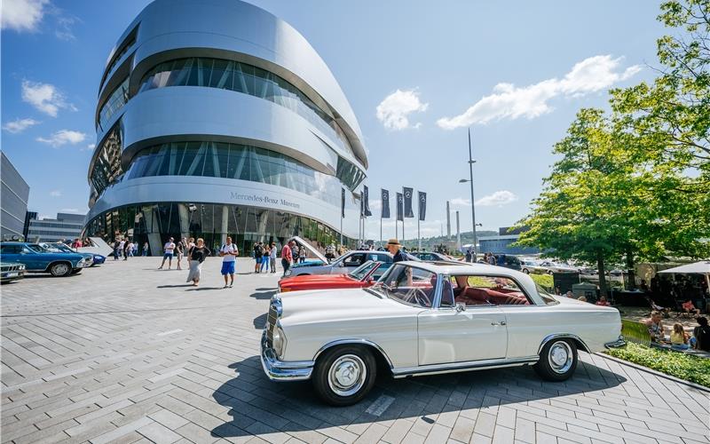 „Gäubote“-Familienour: Automobilgeschichte erleben im Mercedes-Benz-Museum Stuttgart „Stadtkultur am Mercedes-Benz Museum“ und markenoffenes KlassikertreffenGB-Foto: Mercedes-Benz Classic Archive
