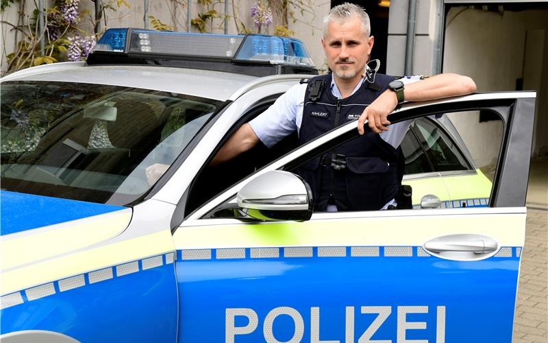 Stefan Kahlert ist Dienstgruppenleiter beim Polizeirevier Herrenberg. GB-Foto: Holom