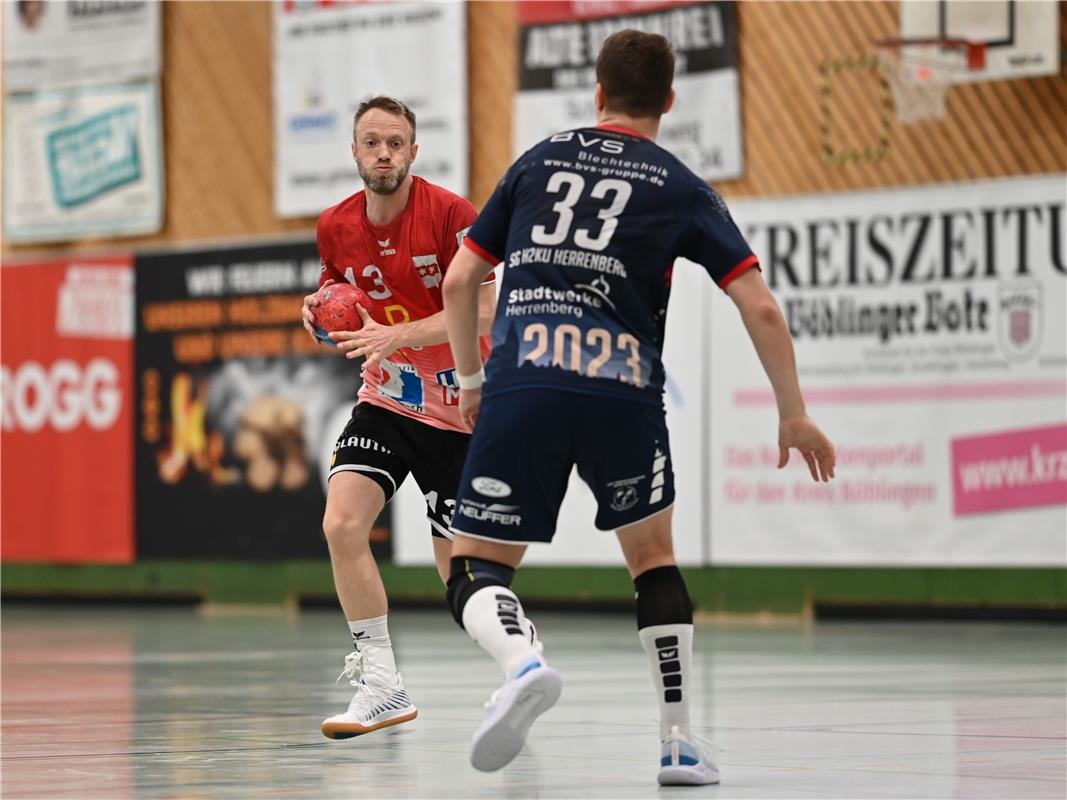 Steffen Spiss (TSV Blaustein, #13)  SG H2Ku Herrenberg - TSV Blaustein, Handball...