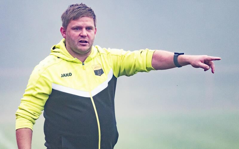 TSV-Trainer Norman Blum: Die Wildberger Mannschaft tat sich eine Halbzeit relativ schwer gegen das Tabellen-Schlusslicht Schönbronn II. GB-Foto: Vecsey