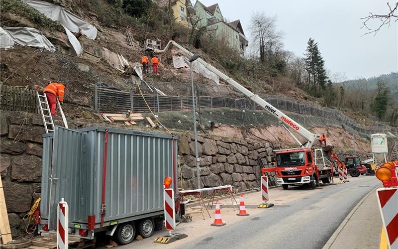 Talstraße nach Abschluss von Hangsicherung wieder freigegeben