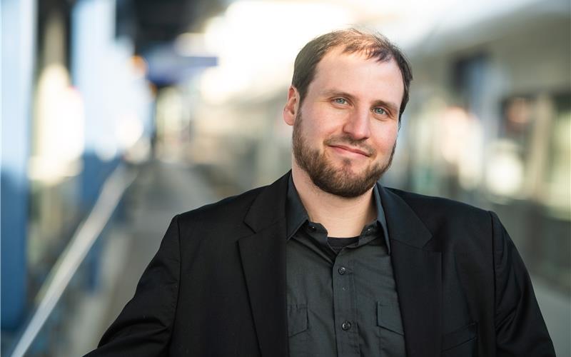 Thomas Walz (32 Jahre) tritt bei der vorgezogenen Bundestagswahl im Wahlkreis Böblingen für Die Linke an. GB-Foto: Schmidt