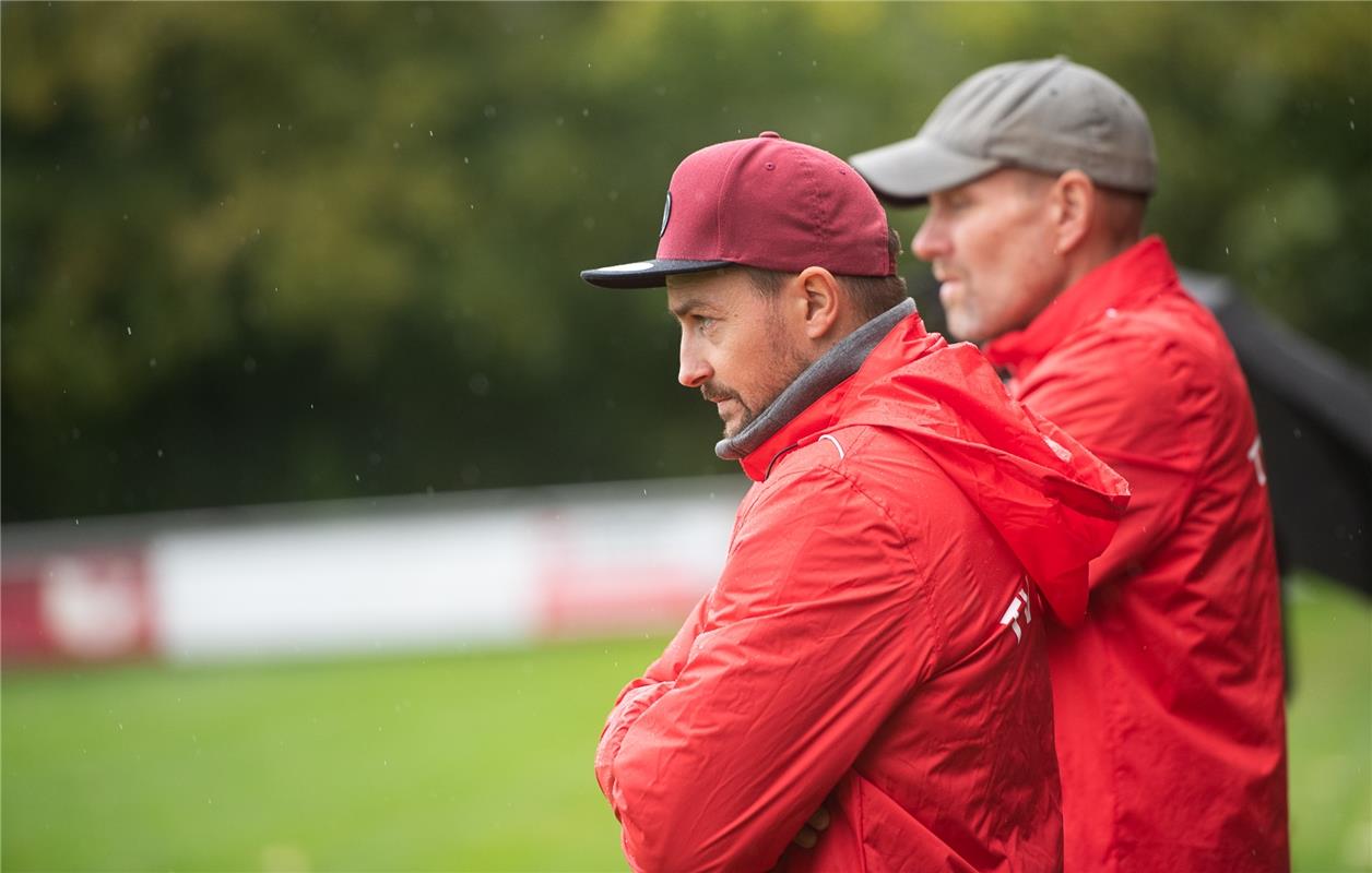 Thomas Wohlbold und Holger Schulz Trainerstab Gültstein   Fußball 8 / 2020 Affst...