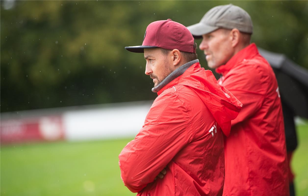 Thomas Wohlbold und Holger Schulz Trainerstab Gültstein   Fußball 8 / 2020 Affst...