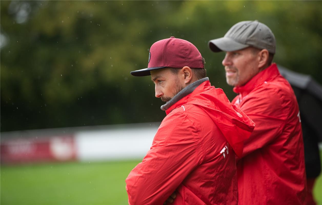 Thomas Wohlbold und Holger Schulz Trainerstab Gültstein   Fußball 8 / 2020 Affst...