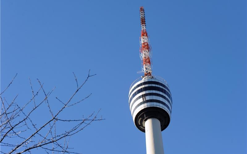 Thront über der Landeshauptstadt: Der Fernsehturm GB-Foto:SWR/Alexander Kluge