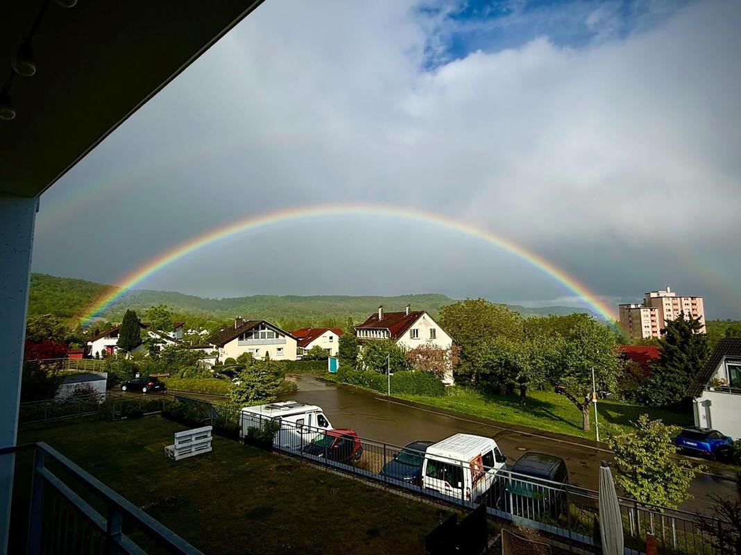 Toller Regenbogen über der Wilhelmstraße in Herrenberg.  Von Carmen Koebe aus Nu...