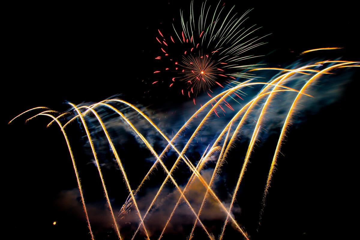 Tolles Musikfeuerwerk ganz in der Nähe ...  Von Natalie Politz aus Hildrizhausen...