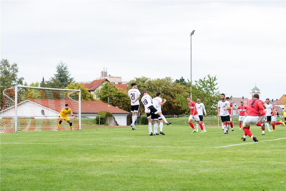 Tor, 07 Christian Blade (spvgg Gaertringen), 01 Halilibrahin Kocak (FC Gaertring...