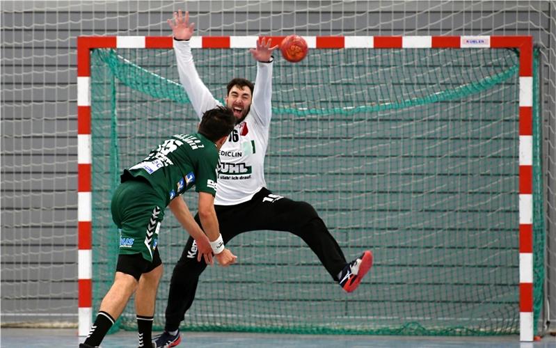 „Als Torhüter ist er extrem ehrgeizig“ Torhüter Steffen Dold spielt mit dem TuS Schutterwald in der Baden-Württemberg-Oberliga GB-Foto: Wendling