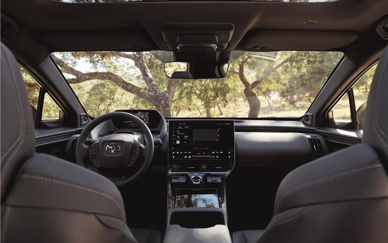 Toyotas neuer Stromer: Interieur mit wohnlichem Ambiente.