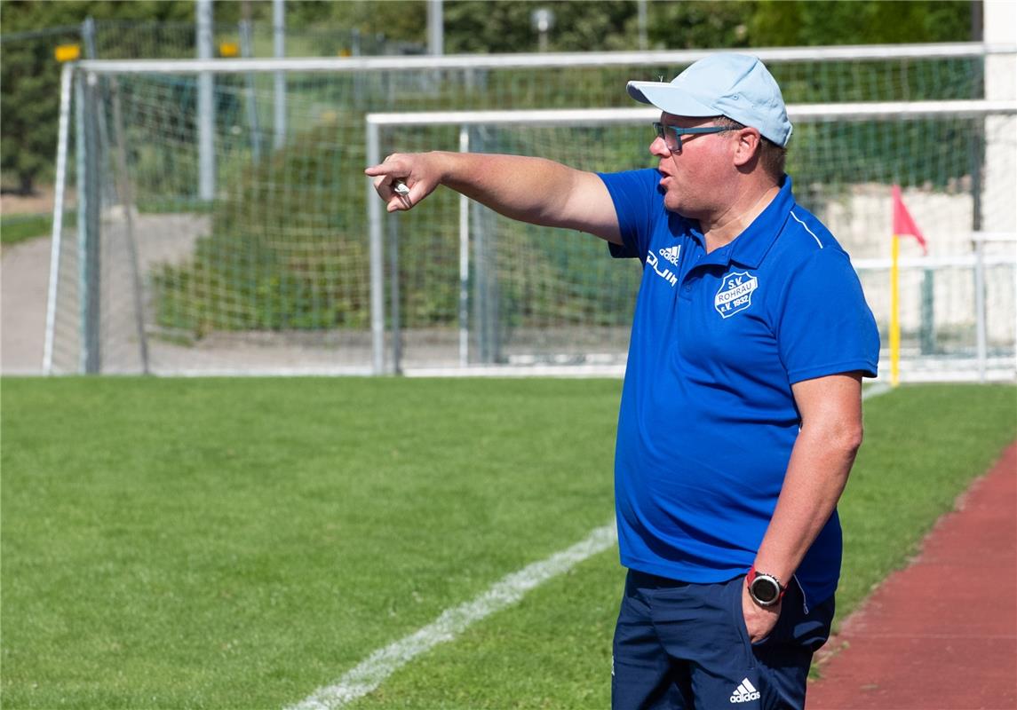 Trainer Bernd Gluiber Rohrau  Fußball Rohrau gegen Fortuna Böblingen 8 / 2019 Fo...