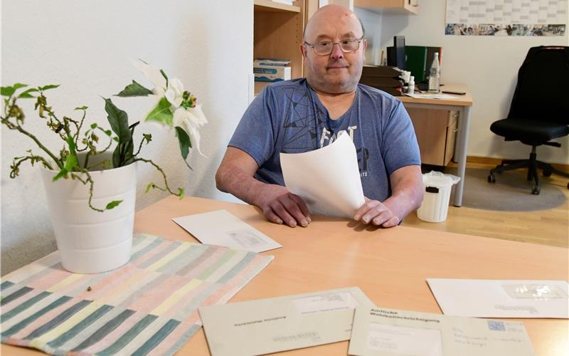 Traugott Notter aus Herrenberg nimmt per Briefwahl an der Landtagswahl teilGB-Foto: Holom