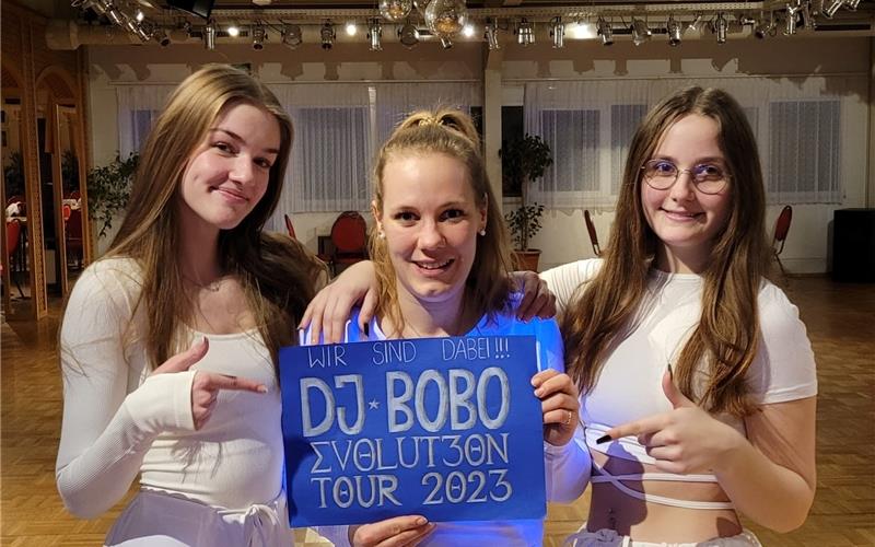 Traum wird für junge Tänzerinnen wahr: Mit DJ Bobo auf der Bühne