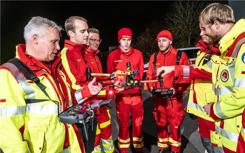Treffen der DLRG-Drohnengruppe in Gültstein.GB-Foto: Schmidt