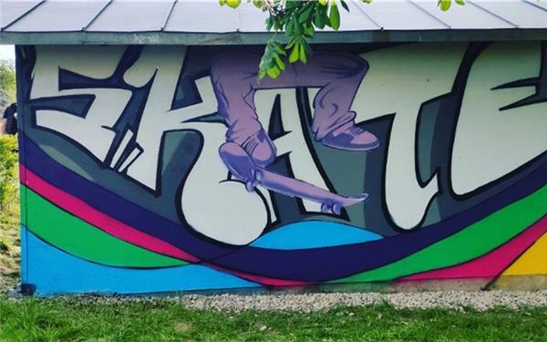Trotz der Corona-Einschränkungen war im Vorjahr unter anderem ein Graffiti-Projekt am Pumpenhäuschen auf der Freizeitanlage für Jugendliche möglich.