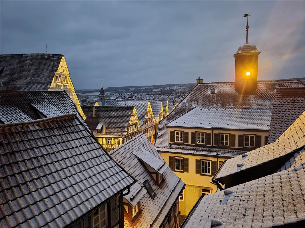 Über den Dächern von Herrenberg.  Von Jürgen Ohlert aus Gäufelden.